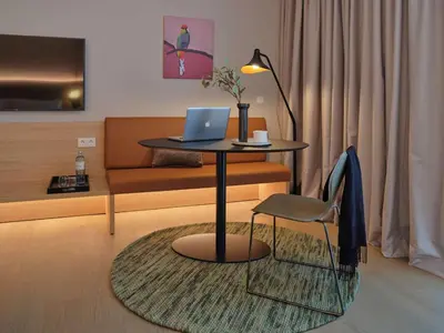 Ein Sitzbereich in der Unterkunft Adina Apartment Hotel Vienna Belvedere