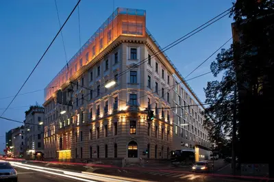 Das Gebäude in dem sich das Hotel befindet
