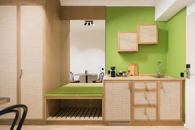 Küche/Küchenzeile in der Unterkunft Bio-Hotel Schani Wienblick