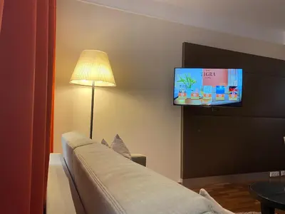 TV/Unterhaltungsangebot in der Unterkunft Boutique Hotel Das Tigra