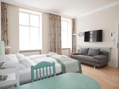 TV/Unterhaltungsangebot in der Unterkunft La Scala Apartments