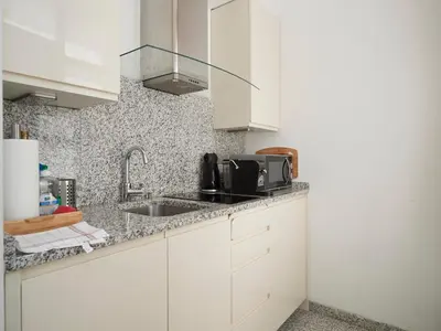 Küche/Küchenzeile in der Unterkunft La Scala Apartments