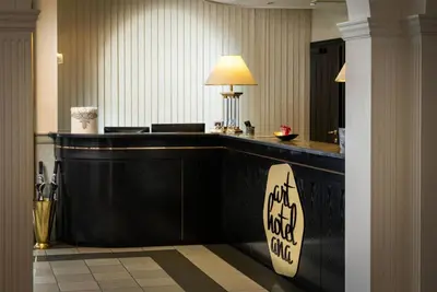 Ein Zertifikat, Auszeichnung, Logo oder anderes Dokument, das in der Unterkunft ANA Gala Vienna, Trademark by Wyndham ausgestellt ist