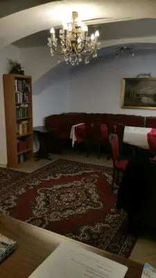 Ein Sitzbereich in der Unterkunft Appartement Hotel Marien-Hof