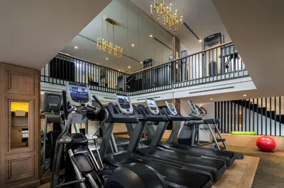 Das Fitnesscenter und/oder die Fitnesseinrichtungen in der Unterkunft Hilton Vienna Plaza