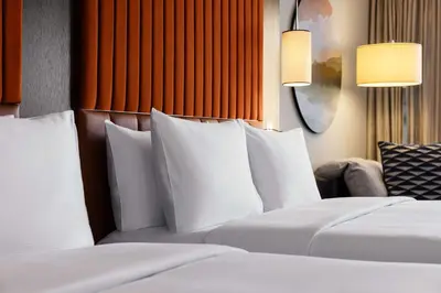 Ein Bett oder Betten in einem Zimmer der Unterkunft Hilton Vienna Waterfront