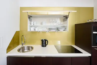 Küche/Küchenzeile in der Unterkunft MyPlace Premium Apartments