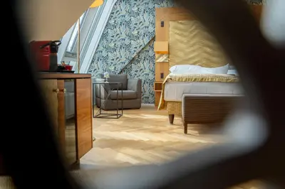 Ein Bett oder Betten in einem Zimmer der Unterkunft Hotel Josefshof am Rathaus