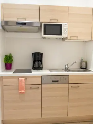 Küche/Küchenzeile in der Unterkunft Appartements CHE