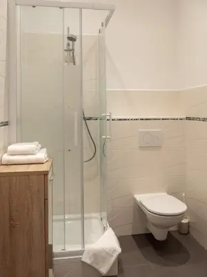 Ein Badezimmer in der Unterkunft Appartements CHE