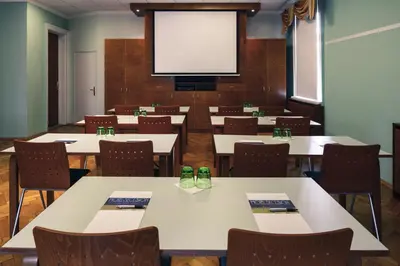 Der Geschäftsbereich oder Konferenzraum in der Unterkunft Hotel Secession an der Oper