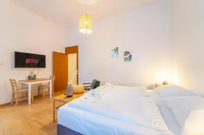 Ein Bett oder Betten in einem Zimmer der Unterkunft josef's home I Comfort Studio I City Center