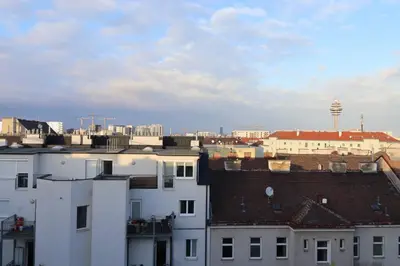 Ein allgemeiner Blick auf Wien oder ein Stadtblick von der Ferienwohnung aus