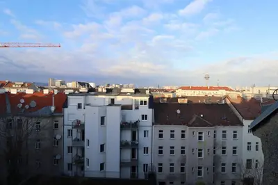 Ein allgemeiner Blick auf Wien oder ein Stadtblick von der Ferienwohnung aus
