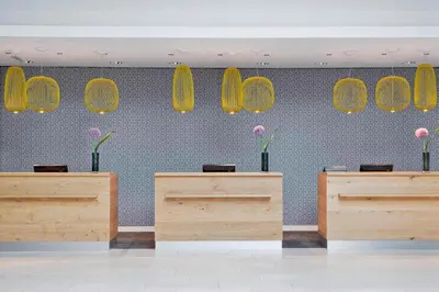 Lobby/Rezeption in der Unterkunft Courtyard by Marriott Vienna Prater/Messe