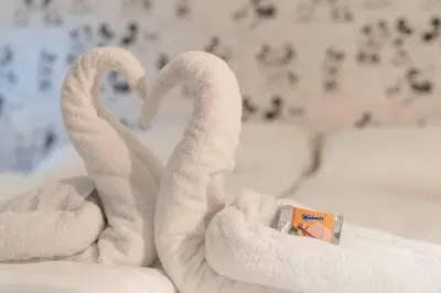 Ein Bett oder Betten in einem Zimmer der Unterkunft josef's home I Donald Duck Apartment