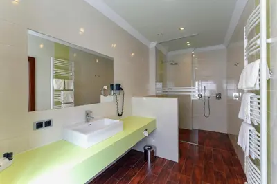 Ein Badezimmer in der Unterkunft Hotel Vienna beim Prater