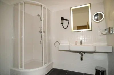 Ein Badezimmer in der Unterkunft Gasthof Ludl