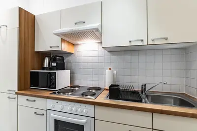 Küche/Küchenzeile in der Unterkunft Spacious 3-room apt. 15 min to the city center