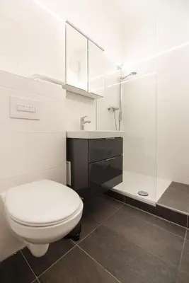 Ein Badezimmer in der Unterkunft Im Herzen von Wien - Charmante Garconiere