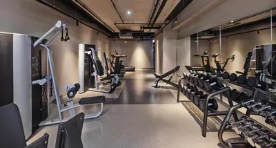 Das Fitnesscenter und/oder die Fitnesseinrichtungen in der Unterkunft Jaz in the City Vienna