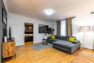 TV/Unterhaltungsangebot in der Unterkunft Live Centrally in a Spacious and Modern Apartment in Vienna
