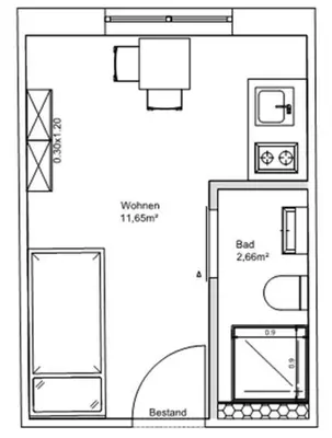 Grundriss der Unterkunft SITE.INN Wien