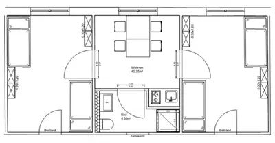 Grundriss der Unterkunft SITE.INN Wien