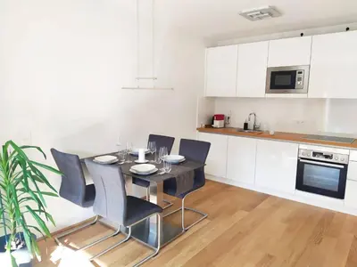 Küche/Küchenzeile in der Unterkunft Deluxe Parkapartment Vienna City Center - free parking!