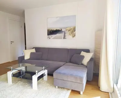 Ein Sitzbereich in der Unterkunft Deluxe Parkapartment Vienna City Center - free parking!