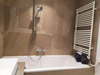 Ein Badezimmer in der Unterkunft Deluxe Parkapartment Vienna City Center - free parking!