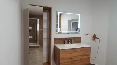 Ein Badezimmer in der Unterkunft Zentrum 2 Mörbisch