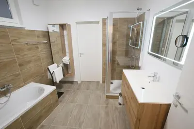 Ein Badezimmer in der Unterkunft Zentrum 2 Mörbisch