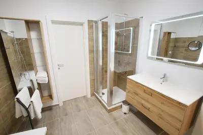 Ein Badezimmer in der Unterkunft Zentrum 2 Mörbisch