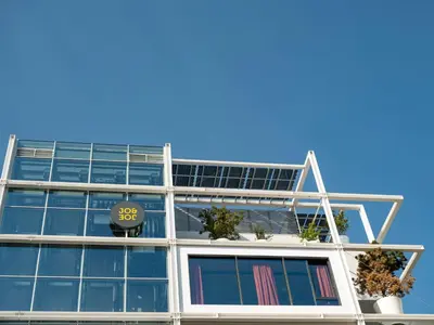Das Gebäude in dem sich das Hostel befindet