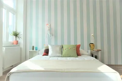 Ein Bett oder Betten in einem Zimmer der Unterkunft Modern 2Br Apartments - Full Kitchen - Schönbrunn Area - 15 Mins to City Center