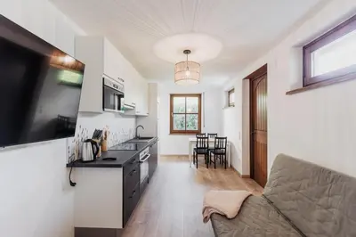 Küche/Küchenzeile in der Unterkunft Ferienhaus Schilfvilla
