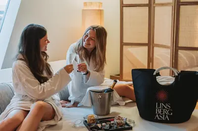 Gäste, die in der Unterkunft Linsberg Asia Hotel, Spa & Therme - Adults Only übernachten