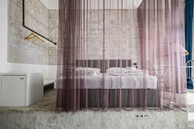 Ein Bett oder Betten in einem Zimmer der Unterkunft easy-flat Augarten - Apartments near Danube and Metro