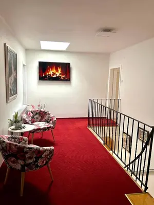 Ein Sitzbereich in der Unterkunft Apartment Mia