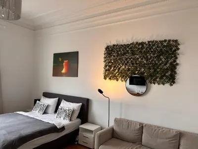 Ein Bett oder Betten in einem Zimmer der Unterkunft Parkview Rudolfsplatz