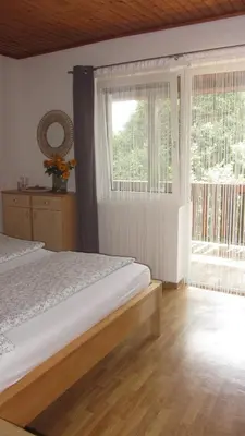 Ein Bett oder Betten in einem Zimmer der Unterkunft Appartement am See