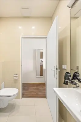 Ein Badezimmer in der Unterkunft Beautiful Apartment city center