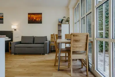 Ein Sitzbereich in der Unterkunft Chill & Relax Apartments in Neusiedl am See