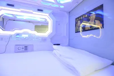 Ein Bett oder Betten in einem Zimmer der Unterkunft Space Home Apartment - City Center