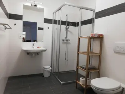 Ein Badezimmer in der Unterkunft Ferienbungalows Vital
