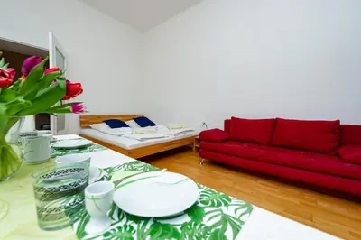 Ein Sitzbereich in der Unterkunft Moderne 2-Zimmer Wohnung in Wien