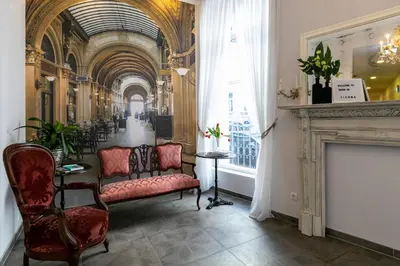Ein Sitzbereich in der Unterkunft Room 55