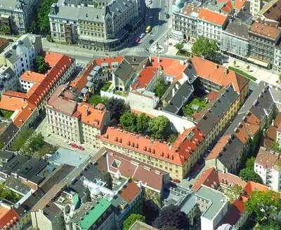 Ein allgemeiner Blick auf Wien oder ein Stadtblick von der Ferienwohnung aus
