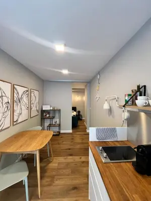 Küche/Küchenzeile in der Unterkunft DOWA Apartments